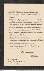 Nachlass Franz Steindachner, Brief von Hans Friedrich Gadow an Franz Steindachner (14.12.1909), Inv.Nr. 148.02, Seite 2
